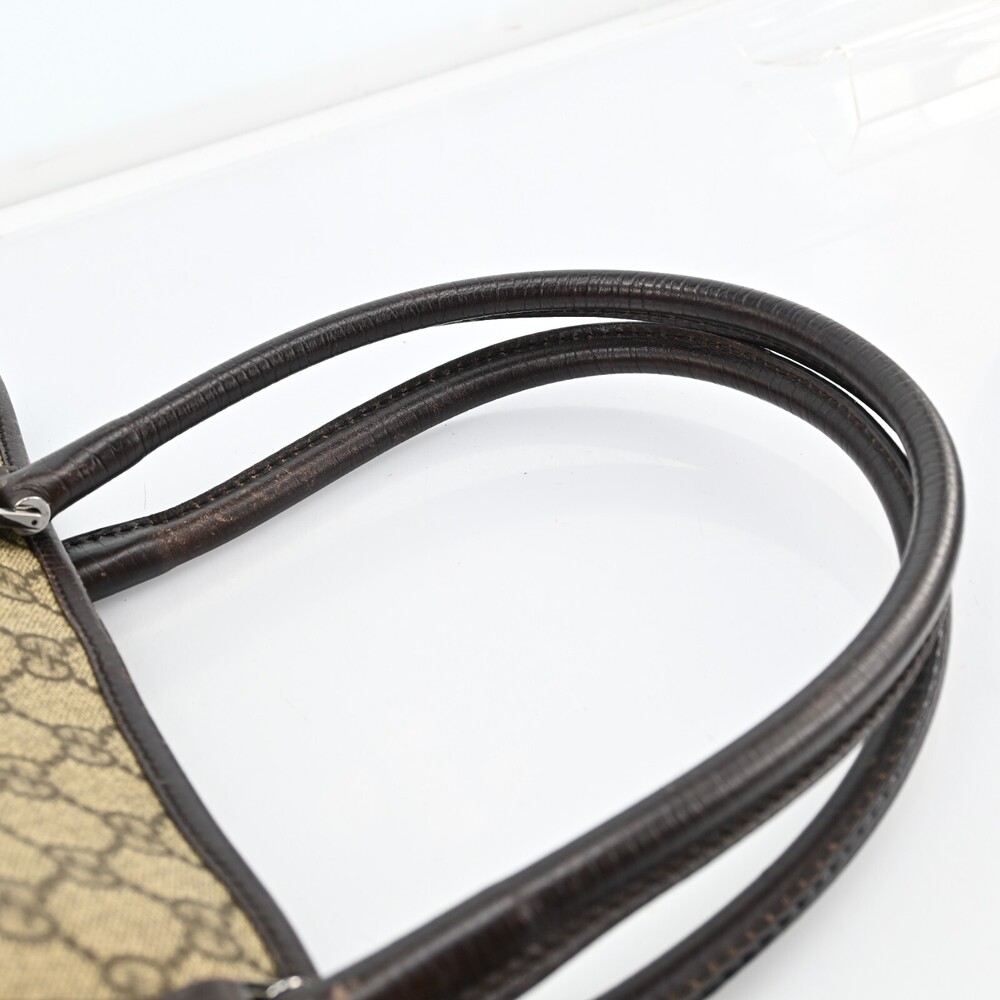 Auth Gucci Gg Supreme Tote Bag Pvc #196260G28B - Picture 10 of 15